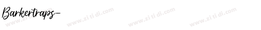 Barkertraps字体转换