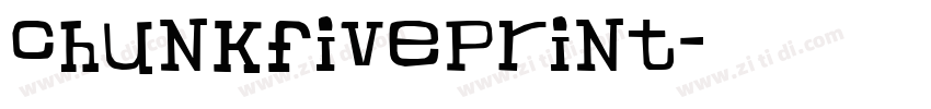 chunkfiveprint字体转换