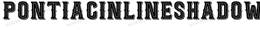 PontiacInlineShadow字体转换