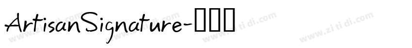 ArtisanSignature字体转换