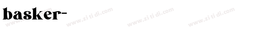 basker字体转换