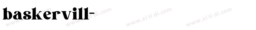 baskervill字体转换 baskervill字体转换