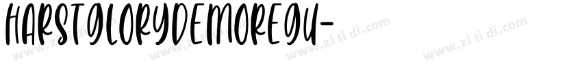 HarstGloryDemoRegu字体转换