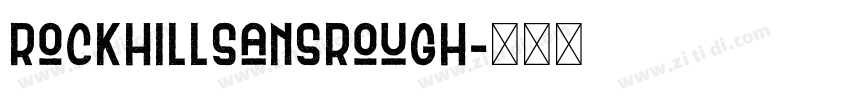 RockhillSansRough字体转换