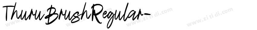 ThuruBrushRegular字体转换