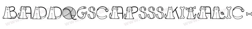 BadDogSCapsSSKItalic字体转换