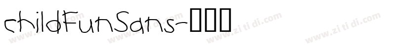 childFunSans字体转换