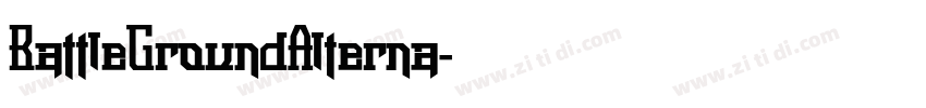 BattleGroundAlterna字体转换