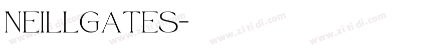 Neillgates字体转换