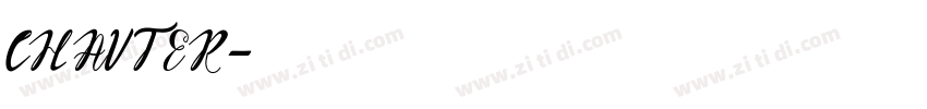 CHAVTER字体转换