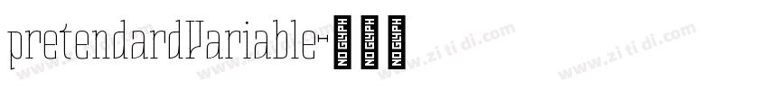 pretendardVariable字体转换