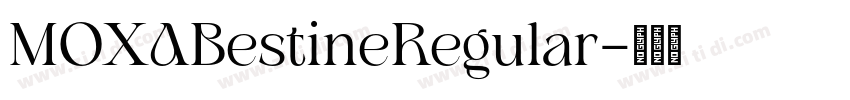MOXABestineRegular字体转换