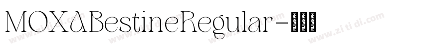 MOXABestineRegular字体转换