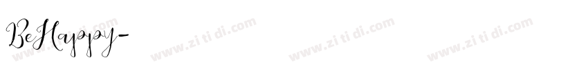 BeHappy字体转换