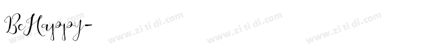 BeHappy字体转换