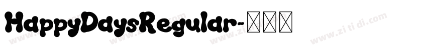 HappyDaysRegular字体转换
