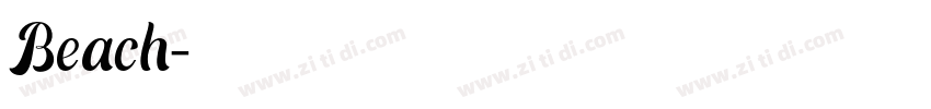 Beach字体转换