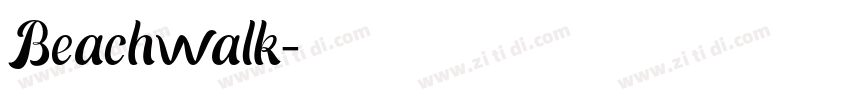 Beachwalk字体转换