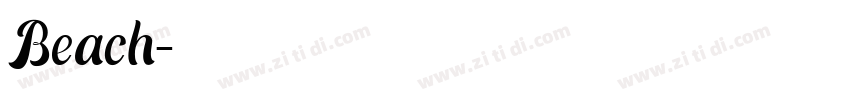 Beach字体转换