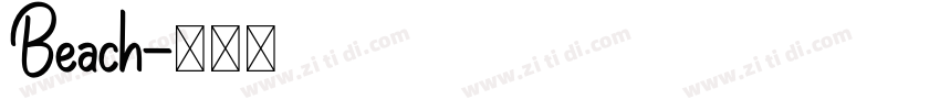 Beach字体转换