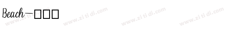 Beach字体转换