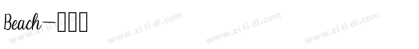 Beach字体转换