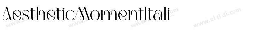 AestheticMomentltali字体转换