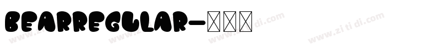 BearRegular字体转换