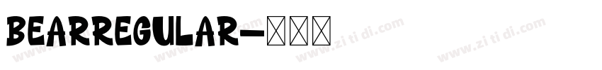 BearRegular字体转换