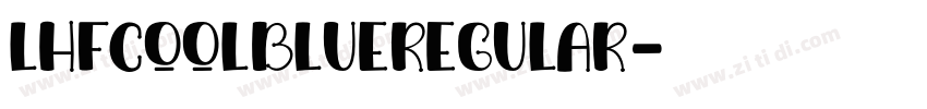 LHFCoolBlueRegular字体转换