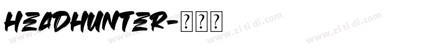 Headhunter字体转换