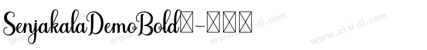 SenjakalaDemoBold◆字体转换