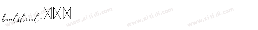 beatstreet字体转换
