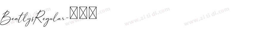 BeatlysRegular字体转换