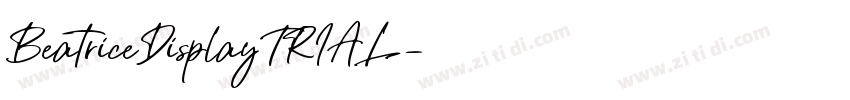 BeatriceDisplayTRIAL字体转换