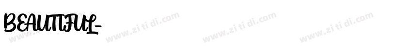 BEAUTIFUL字体转换