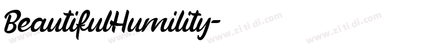 BeautifulHumility字体转换