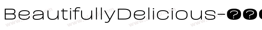 BeautifullyDelicious字体转换