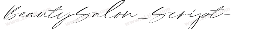 BeautySalon_Script字体转换