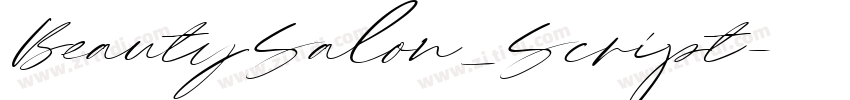 BeautySalon_Script字体转换