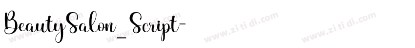 BeautySalon_Script字体转换