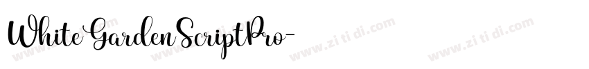 WhiteGardenScriptPro字体转换 WhiteGardenScriptPro字体转换