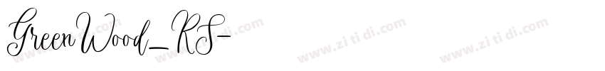GreenWood_RS字体转换