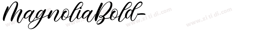 MagnoliaBold字体转换