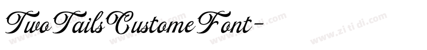 TwoTailsCustomeFont字体转换