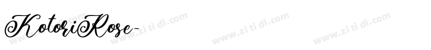 KotoriRose字体转换