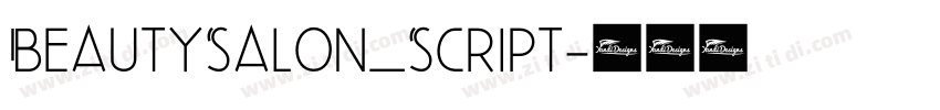 BeautySalon_Script字体转换