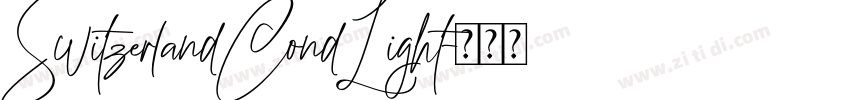 SwitzerlandCondLight字体转换