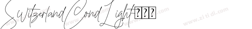 SwitzerlandCondLight字体转换