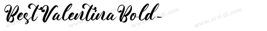 BestValentinaBold字体转换